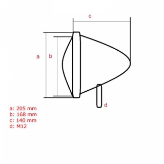 Scheinwerfer 7 HD-Style Klarglas chrom Prismenreflektor E-geprüft