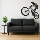 Wandtattoo "Downhill" Wandaufkleber Fahrrad...