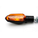 Motorrad Mini- Blinkleuchten Glas gelb Gehäuse schwarz 62x19x24 Blinker