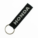 Schlüsselanhänger Keyring Honda Aufschrift schwarz