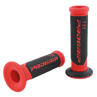 Dual Griffgummi "732" rot/ schwarz für 7/8" 22mm Lenker offen 125 mm Progrip