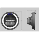 LED Scheinwerfer 6 1/2 Zoll schwarz Hauptscheinwerfer E-geprüft