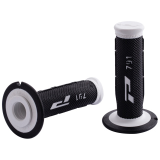 Dual MX Griffgummi "791" weiß/ schwarz für 7/8" 22mm Lenker geschlossen 115 mm Progrip