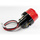 Rücklicht- Point- Mini schwarz rotes Glas - mit KZB 55 x 45mm E-geprüft