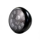 LED-Scheinwerfer 7, HD-Style, mattschwarz, E-geprüft