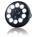LED-Scheinwerfer 7","British Style", mattschwarz, E-geprüft