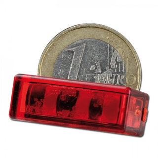 LED Einbaurücklicht Brick3 rot 3x SMD 27x10mm E-geprüft Rücklicht Motorrad