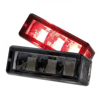 LED Einbaurücklicht "Brick3" getönt 3x SMD 27x10mm E-geprüft Rücklicht Motorrad