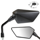 Motorradspiegel D-TrackerX, 2 x M10-R, schwarz, E-geprüft