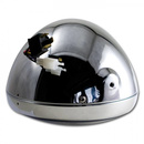 LED-Scheinwerfer 7", FARGO British Style, chrom, Chromreflektor, E-geprüft