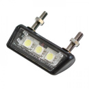 LED-Kennzeichenbeleuchtung, schwarz, ABS, 3 SMDs, E-geprüft