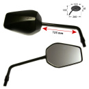 Universalspiegel 125 schwarz-matt ABS 2x M10-rechts...
