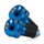Lenkergewichte ALU,blau,Vibrationsdämpfer,Lenkerenden,Lenker 7/8"-22 mm,Gewicht 55g 