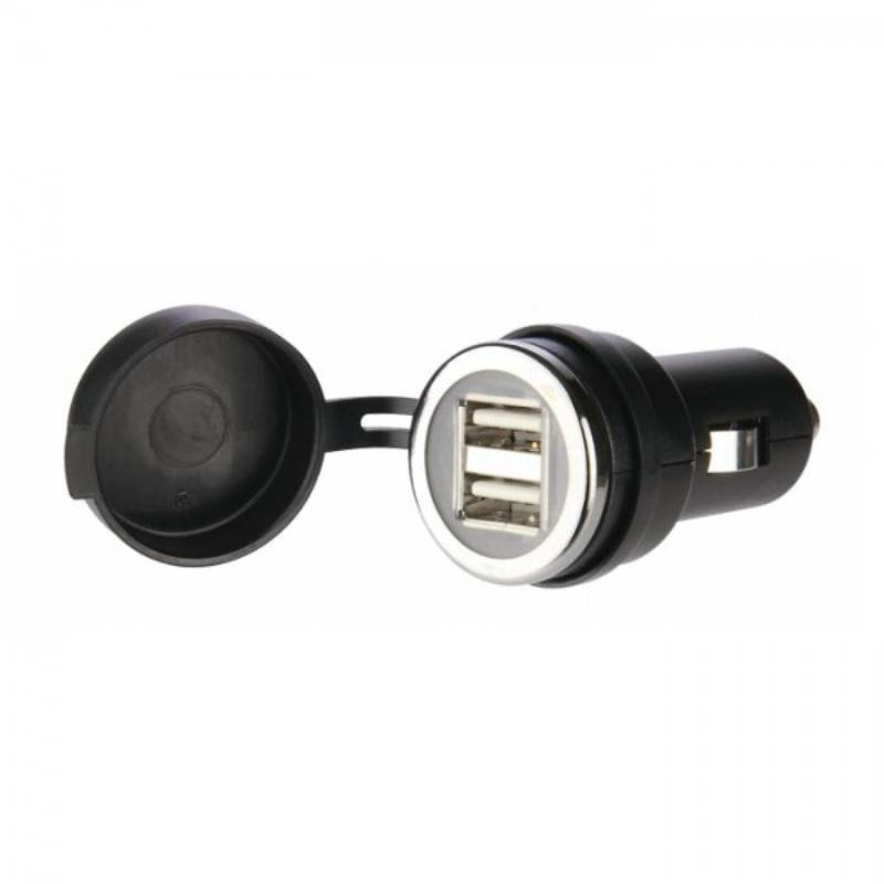 Doppel-USB 2.0-Adapter 12V-24V/5W, wasserdicht - KSOH
