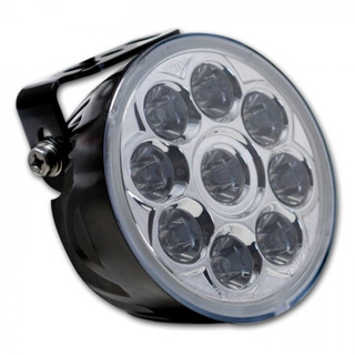LED-Fernscheinwerfer Nove, chrom, + Halterung, 9 Power LED s, E-geprüft