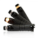 ALU-Lenkerend Blinker Conic mit LED, schwarz, Paar, 7/8+1...