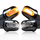 ALU- Lenkerendenblinker "Rondo" LED schwarz Paar für 7/8 + 1" Lenker E-geprüft