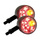 LED-Blinker Rücklichtkombi Prisma Paar, schwarz matt, klar, E-geprüft