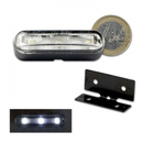 LED- Kennzeichenbeleuchtung / Standlicht "TRI" mit Halter E-geprüft 39 x 10 mm