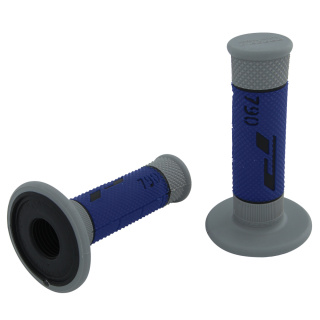 Premium MX Griffgummi "790" blau/ hellgrau für 7/8" 22mm Lenker 115 mm