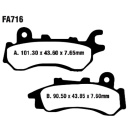 EBC Bremsbeläge vorn passend für Honda CB 125...