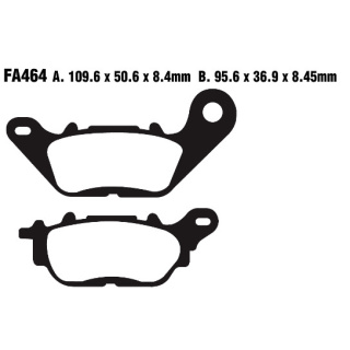 EBC Bremsbeläge vorn passend für Yamaha YBR 125 Bj. 2007-2016