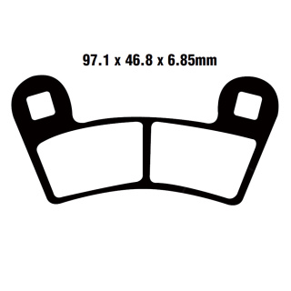 EBC Bremsbeläge vorn passend für Polaris RZR 800 Bj. 2008-2014