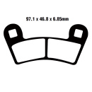 EBC Bremsbeläge vorn passend für Polaris RZR...