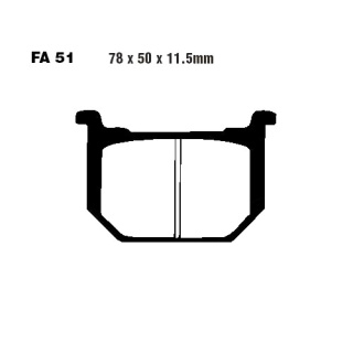 EBC Bremsbeläge vorn passend für Suzuki GSX 250 Bj. 1980-1983