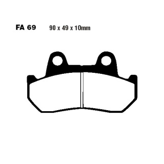EBC Bremsbeläge vorn passend für Honda VF 750 Bj. 1982-1984