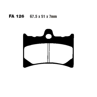 EBC Bremsbeläge vorn passend für Benelli Spring 50 Bj. 1994-1995