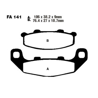 EBC Bremsbeläge vorn passend für Kawasaki GPZ 500 Bj. 1994-2003