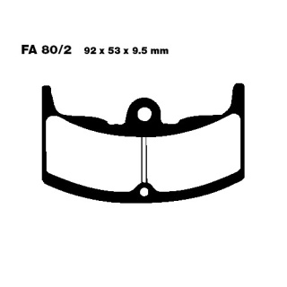 EBC Bremsbeläge vorn passend für Honda CBX 550 F2 Supersport Bj. 1982-1984