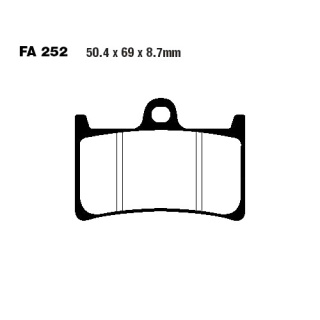 EBC Bremsbeläge vorn passend für Yamaha FZS 1000 Fazer Bj. 2001-2005