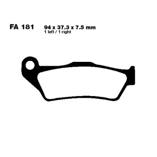 EBC Bremsbeläge vorn passend für BMW G 450 X Bj. 2008-2011