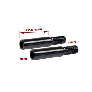 Blinkerverlängerung 37,5mm M10 x 1,25 innen auf M10 x 1,25 außen Stahl schwarz