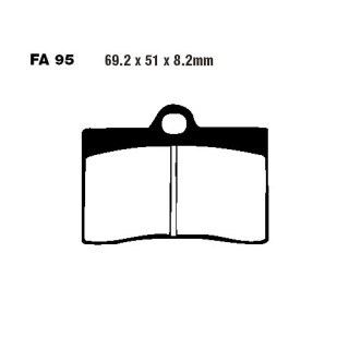 EBC Bremsbeläge vorn passend für Husqvarna SM 570 R Bj. 2001-2004