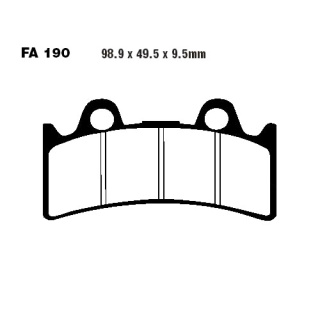EBC Bremsbeläge vorn passend für Yamaha YZF 750 SP Bj. 1993-1998