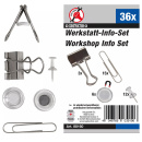 Werkstatt- Info- Satz mit Foldback-Klammerern Magneten...