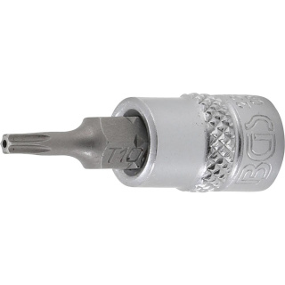 1/4" Stecknuss Bit- Einsatz T-Profil mit Bohrung für Torx T10