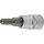 1/4" Stecknuss Bit- Einsatz T-Profil mit Bohrung für Torx T27