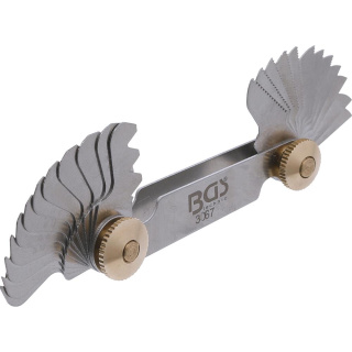 Gewindeschablone Gewindelehre 24 Blatt Steigungslehre metrisch 0,25 - 6,00
