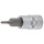 1/4" Stecknuss Bit- Einsatz Innensechskant mit Bohrung 2 mm