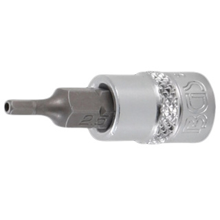 1/4" Stecknuss Bit- Einsatz Innensechskant mit Bohrung 2,5 mm