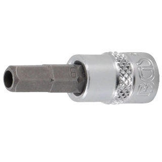 1/4" Stecknuss Bit- Einsatz Innensechskant mit Bohrung 6 mm