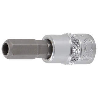1/4" Stecknuss Bit- Einsatz Innensechskant mit Bohrung 7 mm