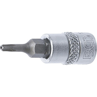 1/4" Stecknuss Bit- Einsatz TS-Profil mit Bohrung für Torx Plus TS10