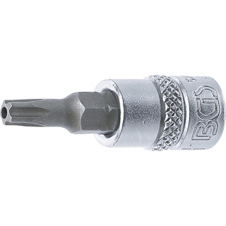 1/4" Stecknuss Bit- Einsatz TS-Profil mit Bohrung für Torx Plus TS25