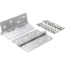 Edelstahl Scharnier- Satz 100 x 40 mm 1 Paar