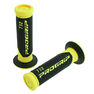 Dual Griffgummi "732" gelb / schwarz für 7/8" 22mm Lenker geschlossen 125 mm Progrip